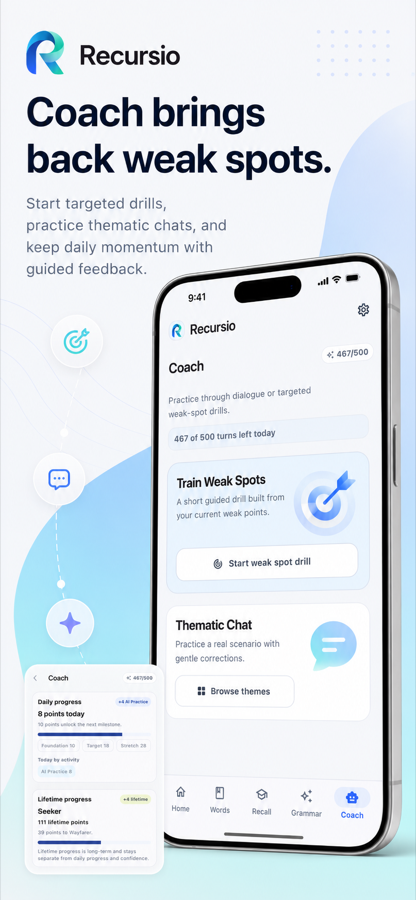 El Coach trabaja tus puntos débiles